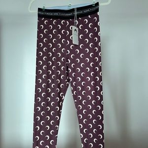 Marine Serre legging socks brown